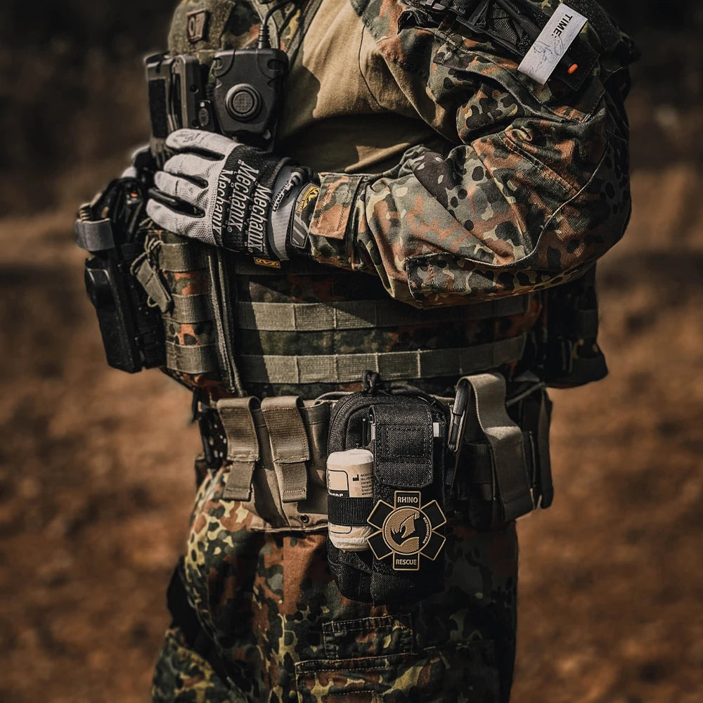 Professional Trauma Response Kit with Tactical Molle Pouch