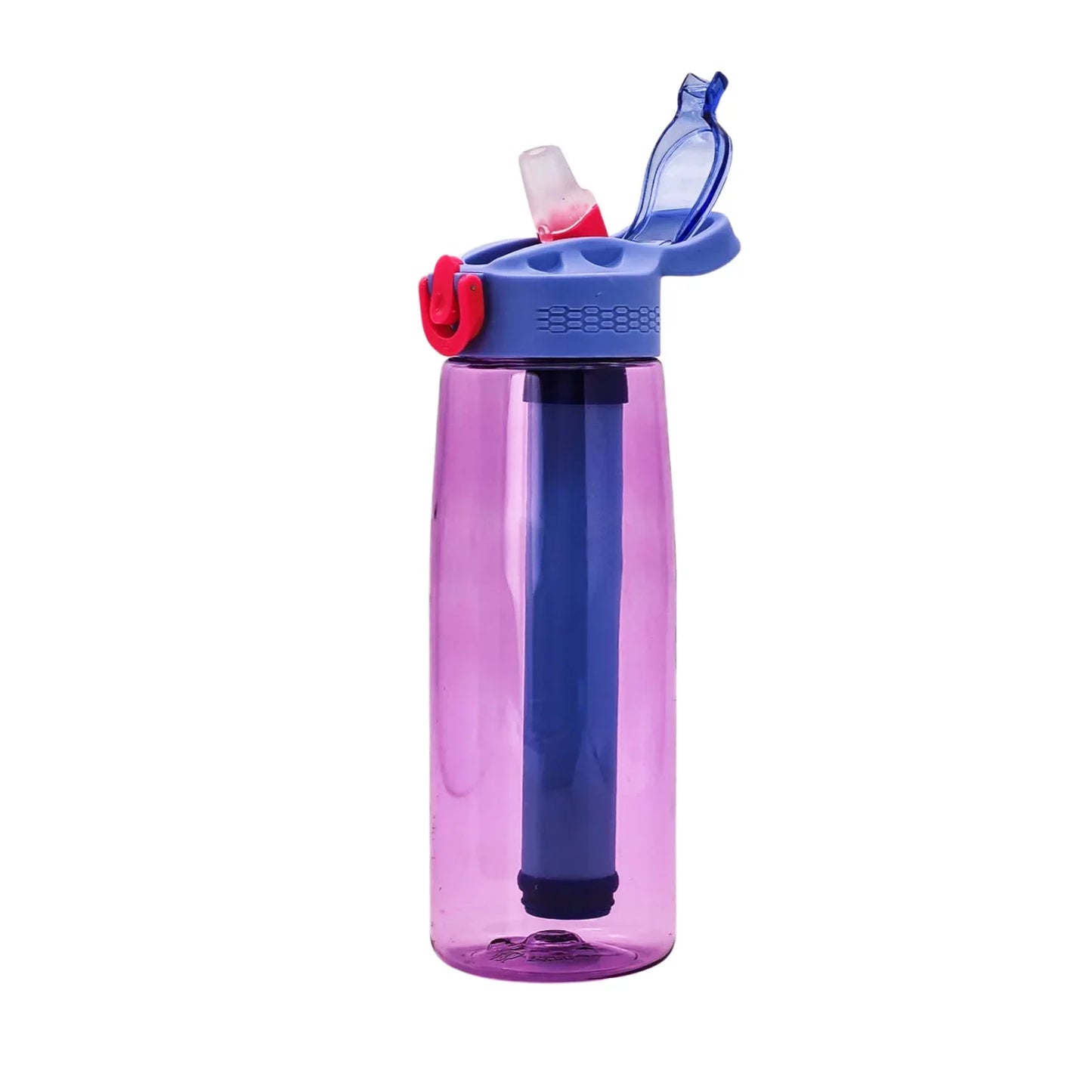 Water Bottle with Water Filter Lockable Lid BPA Free Water Outdoor Sports Camping Survival Emergency Supplies Hiking Filters