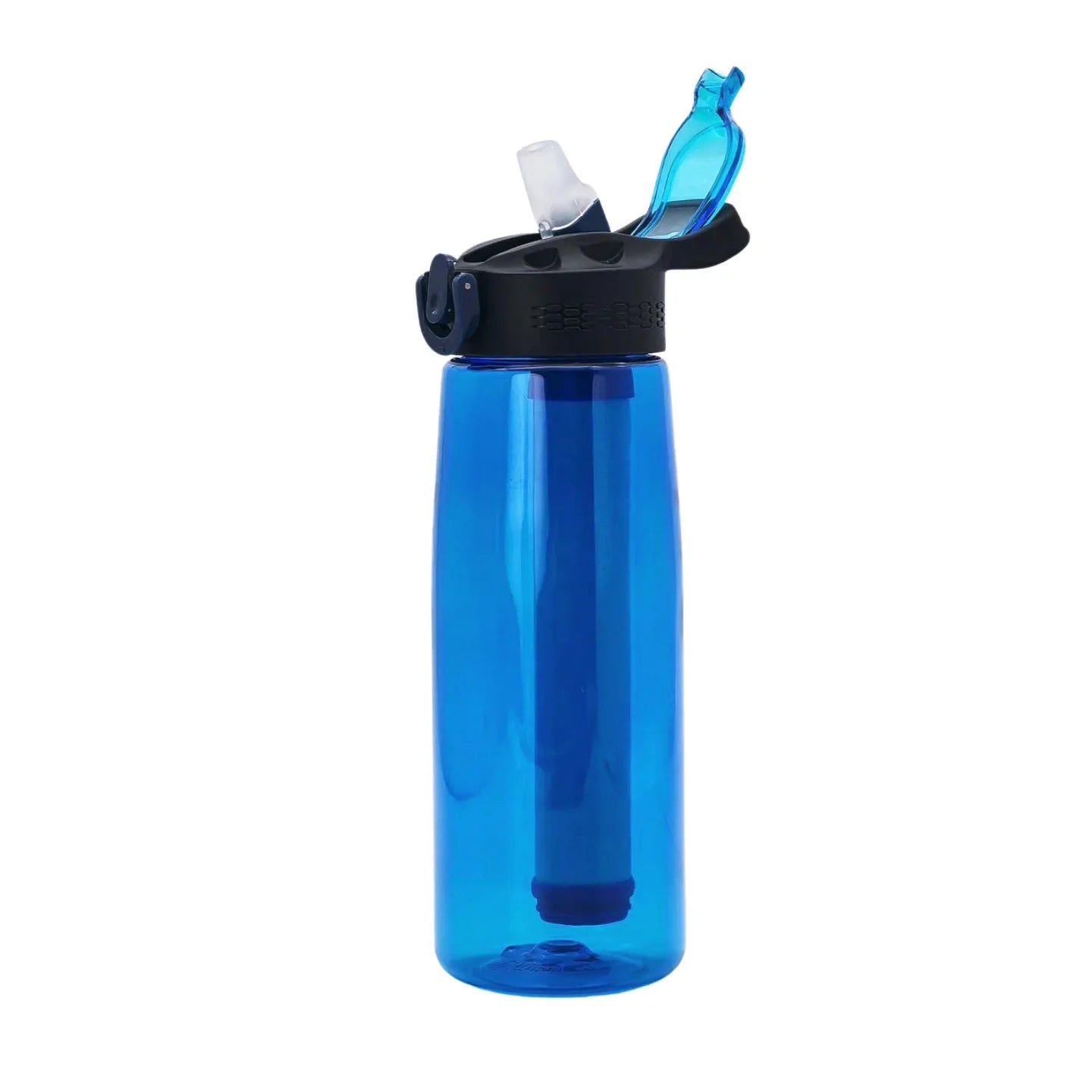 Water Bottle with Water Filter Lockable Lid BPA Free Water Outdoor Sports Camping Survival Emergency Supplies Hiking Filters